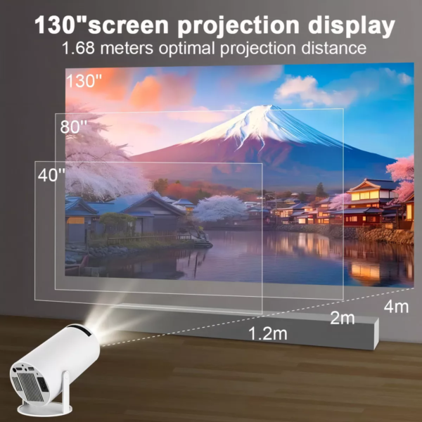 Miniproyector LED Hy300 Smart Android 11 - Imagen 4